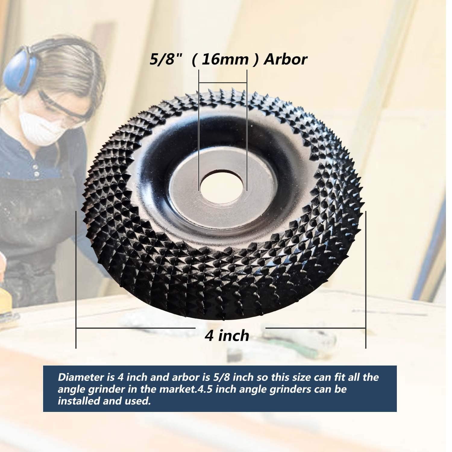 Grinder Wheel Disc 4 Inch Wood Shaping Wheel Wood Grinding Shaping Disk