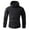 Black, variant on Kureaily Men's Winter Warm Lined Jacket Rain Hood Coat Hiking Snowboard