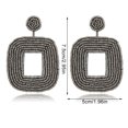 thumbnail image 5 of Sonducket 1 par de pendientes de tachuelas, joyas colgantes delicadas para las orejas, accesorios para las mujeres para el vestido diario, color verde Ropa, zapatos y accesorios Miscelánea gris Sonducket AP008652-05, 5 of 5