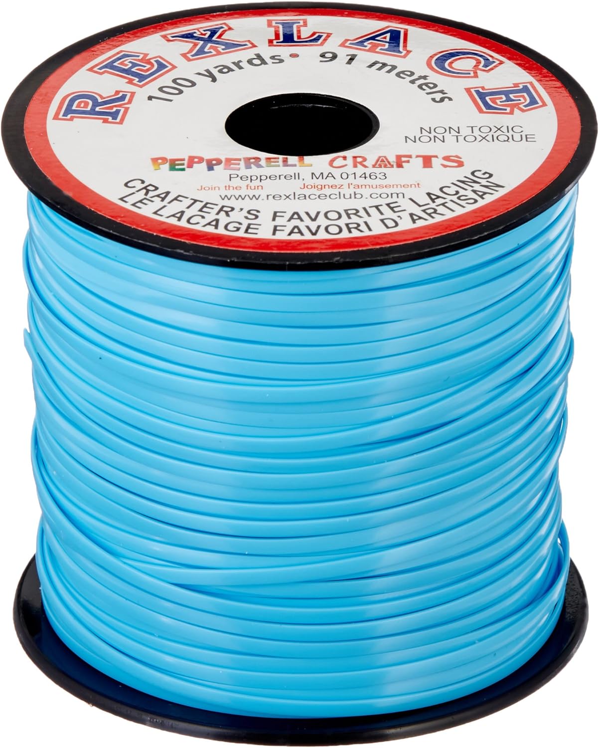 Pepperell Rexlace Plastic Lacing - 100 yards, Baby Blue - image 2 of 4