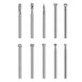 thumbnail image 4 of Juego de 20 brocas para fresadora de grabado y tallado, accesorios para herramientas rotativas, juego de brocas rotativas y fresas., 4 of 5