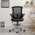 thumbnail image 2 of Modway Attainment Mesh Drafting Stool in Black, 2 of 11