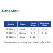 Fla 58-320412 Ankle Foot Orthosis Foot Drop Splint for Right, White, Small