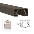 thumbnail image 3 of WAC Lighting H Track 120V Aluminum Left L Connector in Dark Bronze, 3 of 3