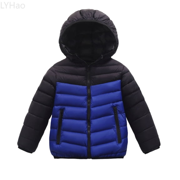LYHao Girls Down Coat Winter Jacket With Long Sleeves Warm Outerwear For Kids Windproof Cold Weather Jackets Girls Down Coats,Sizes 6-7 Years