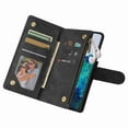 thumbnail image 4 of Galaxy S21 Ultra Wallet Case, Dteck Soft Leather Zipper Wallet Case Magnetic Buckle Horizontal Flip Cover with 5 Card Slots/Photo Pocks for Samsung Galaxy S21 Ultra, Black, 4 of 6