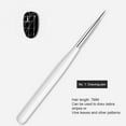 thumbnail image 3 of 6 Pcs Professional Fine Nail Art Liner Brush UV Gel Painting Acrylic Nail Brushes Striping Brushes for Short Strokes, Details, Blending, Elongated Lines, 3 of 9