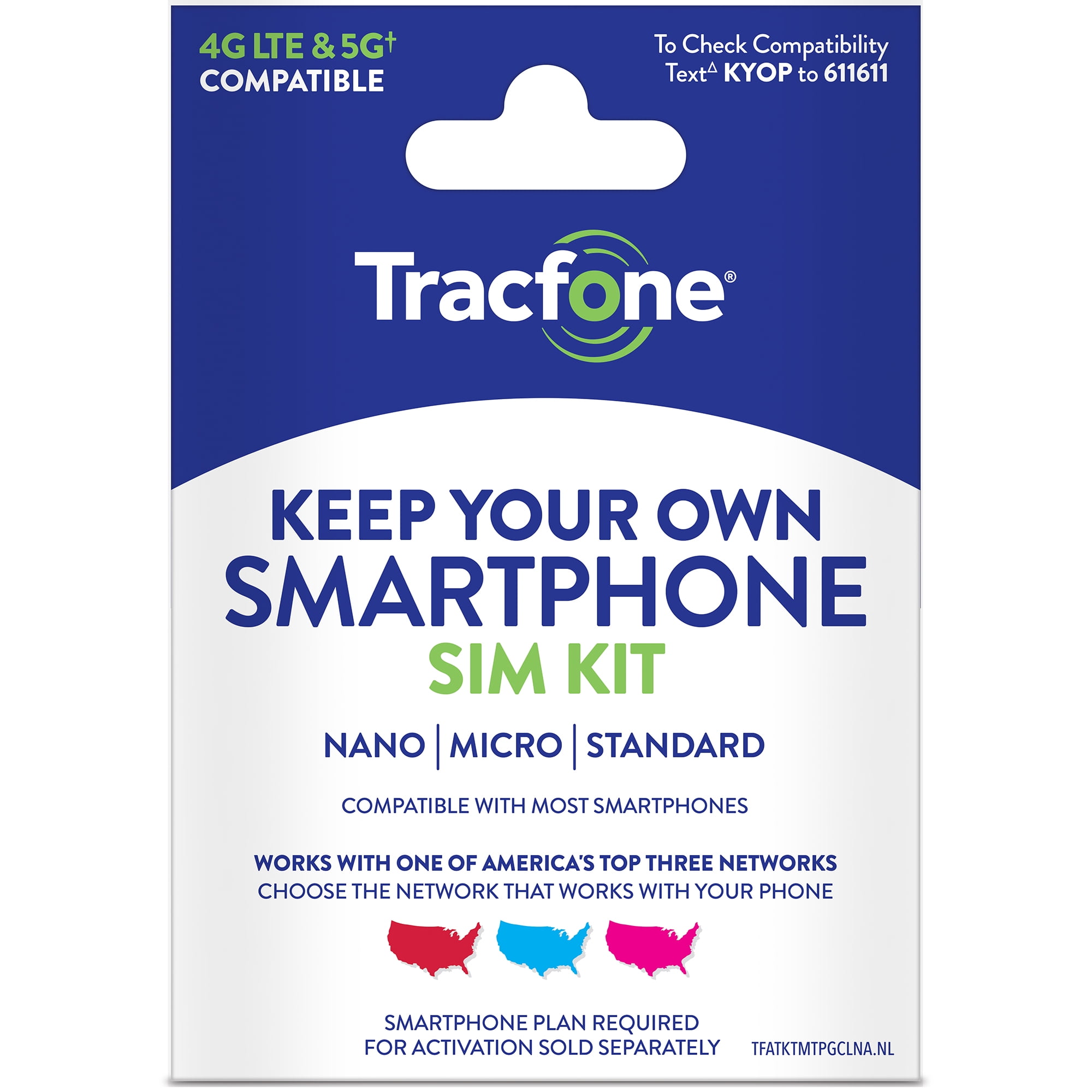 Tracfone Keep Your Own Phone Mini Sim Pack Universal Tri Punch Bundle Walmart Com
