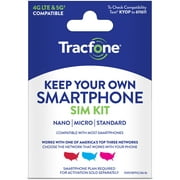 Tracfone Keep Your Own Phone Mini SIM Pack Universal Tri-punch Bundle
