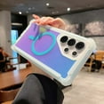 thumbnail image 5 of Allytechgroup Protective Phone Case for Samsung Galaxy S25, Stylish MagSafe Compatible Phone Cover with Shockproof Bumper & Iridescent Gradient Design, Bluepurple, 5 of 6