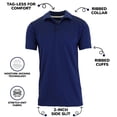 thumbnail image 2 of 5-Pack Men's Dry Fit Moisture-Wicking Polo Shirt (S-3XL), 2 of 6