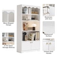 thumbnail image 5 of FOLDLIFE 63-inch high bookshelf, 5-layer bookcase design, can be used to place books and decorations, suitable for study rooms, bedrooms, etc., 5 of 9