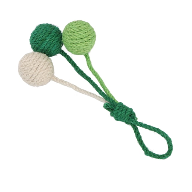 Pelota de sisal para gatos BuyWeek colgante juguete de bola de sisal