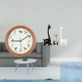 thumbnail image 2 of Reloj de pared con diseño de pájaros y sonido, decorativo, que , de material PP, estatua de jirafa de cerámica, adecuado para sala de estar y dor, 2 of 8