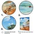 thumbnail image 3 of Designart "Southern Shoreline Echoes" Nautical & Beach Floater Framed Wall Art Living Room, 3 of 7