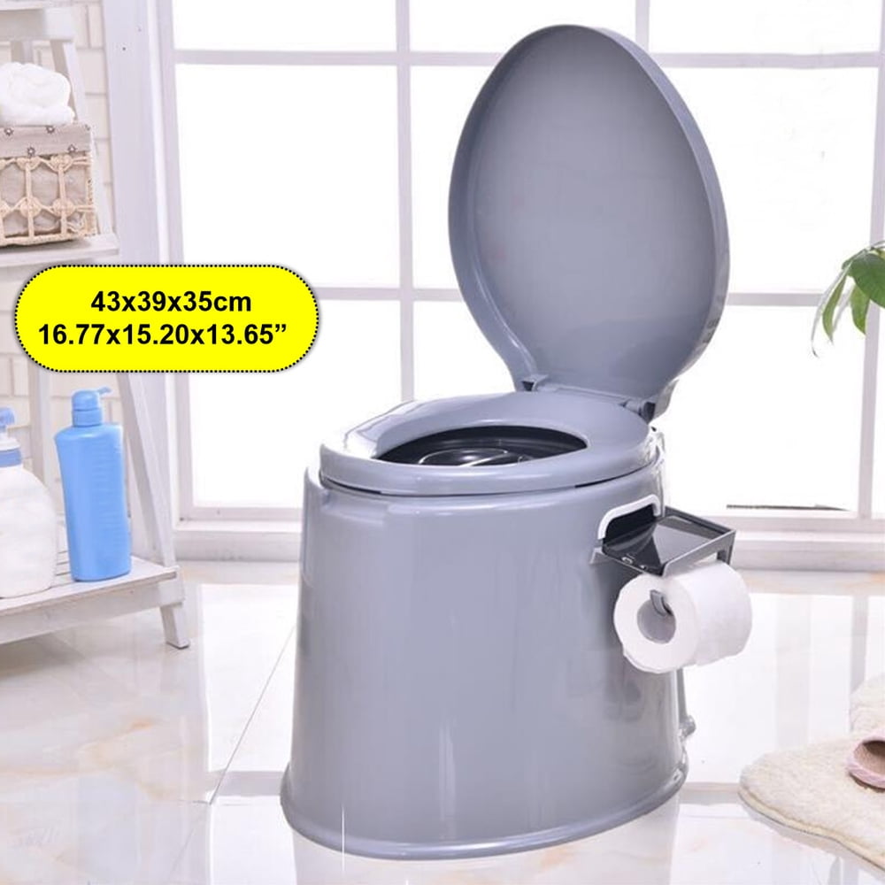 Portable Large Toilet Flush Travel Camping Hiking Outdoor Indoor Potty