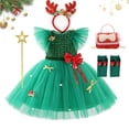 thumbnail image 2 of Elegante vestido de fiesta de Navidad para niña, tutú hinchado de manga voladora, vestido de baile, vestido de princesa de cumpleaños, Carnaval, 2 of 5
