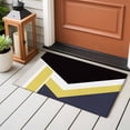 thumbnail image 4 of Black Yellow Lines Front Door Rugs 2x3 ft Geometric Abstract Black Yellow Blue Texture Small Rug for Entryway Non Slip Washable Bathroom Door Mat Absorbent Floor Mat for Indoor Entrance, 4 of 9
