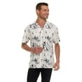thumbnail image 5 of Canada Weather Gear Men’s Printed Camp Collar Shirt – , Super Stretch, 4-Way Stretch, Moisture Wicking, Wrinkle Resistant, 5 of 11