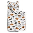 thumbnail image 2 of White Halloween Pumpkins Bats and Witch Hats Toddler Nap Mats for Kids Preschool,50"x20" Sleeping Mat Bag or Kids,Toddler Sleeping Bag,Toddler Nap Mat or Daycare, 2 of 6