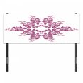 thumbnail image 3 of Purple Headboard, Autumn Vine Bridal Flower Bouquet Vintage Style Circle of Leaves Laurel Wreath, Upholstered Decorative Metal Bed Headboard with Memory Foam, Full Size, Violet White, by Ambesonne, 3 of 4