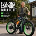 thumbnail image 5 of EOEOTWO Electric Bike for Adults, 26" Fat Tire Class 3 Pedal-Assist All-Terrain Mountain E-Bike, 48V 20Ah Battery, Front Suspension & Dual Disc Brakes, 330 lbs Load, UL 2849 Certified, 5 of 11