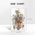 thumbnail image 4 of 8x12 inch Canvas Frameless Picture Skeletons & Flowers,Indoor Bedroom,Bathroom,Living Room,Garden Wall Art Decor,Modern Style Flower & Skeletons Decoration Painting,Gifts For Flower Lovers, 4 of 6