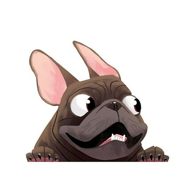 PEONAVET Waterproof Sticker Three-dimensional Simulation Dog Car Sticker Pet Dog Sticker Wate