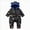 O106-Black, variant on 9-12 Months Newborn Baby Winter Snowsuit Fleece Bear Ear Hooded Footed Romper Cartoon Print Zipper Infant Jumpsuit Warm Snowsuit Jumpsuit Unisex Fall Winter