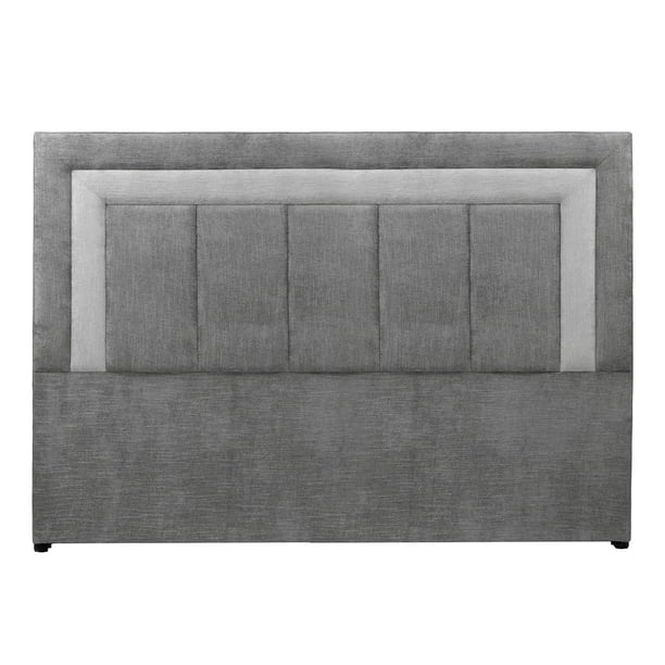 Cabecera King Size Bora Dicasa Gris Oscuro