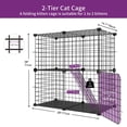 thumbnail image 2 of Dextrus 2-Tier Large Cat Cage,Indoor and Outdoor Pet Cage,Versatile DIY Pet Playpen with Removable Metal Wiring, Kitten House with Stairs for Small Pets - Puppies, Rabbits, Bunnies, Squirrels, 2 of 5