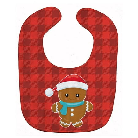

Christmas Gingerbread Santa Hat Baby Bib
