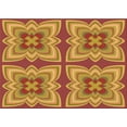 thumbnail image 1 of Ahgly Tapis Rectangulaire Lavable en Machine Rouge Pamplemousse Transitionnel, 2 Pieds x 5 Pieds, 1 of 7