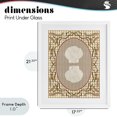 thumbnail image 4 of Stupell Industries Farmhouse Vintage Shells on Gingham White Framed Print Under Glass, 17 x 21, by Vero Illustrates, 4 of 8