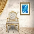 thumbnail image 3 of Jenny Rainbow Fine Art 11x14 Gold Ornate Wood Framed with Double Matting Museum Art Print Titled - Azure Transfusions Of Ocean Waves 1, 3 of 4