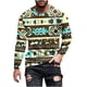 thumbnail image 2 of Blusas y camisas de manga larga con cuello redondo para hombre, blusa informal de moda con estampado de cuello redondo y manga larga, blusa estampada para hombre, blusa de poliéster, 2 of 5