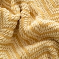 Battilo Mustard Throw Blanket, Knit Woven Blanket,Warm Decorative Pale