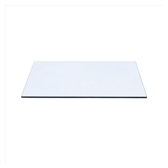 24x28 Rectangle Glass Table Top - 3/8" Tempered Glass - Flat Polish Edge - Modern Table Replacement