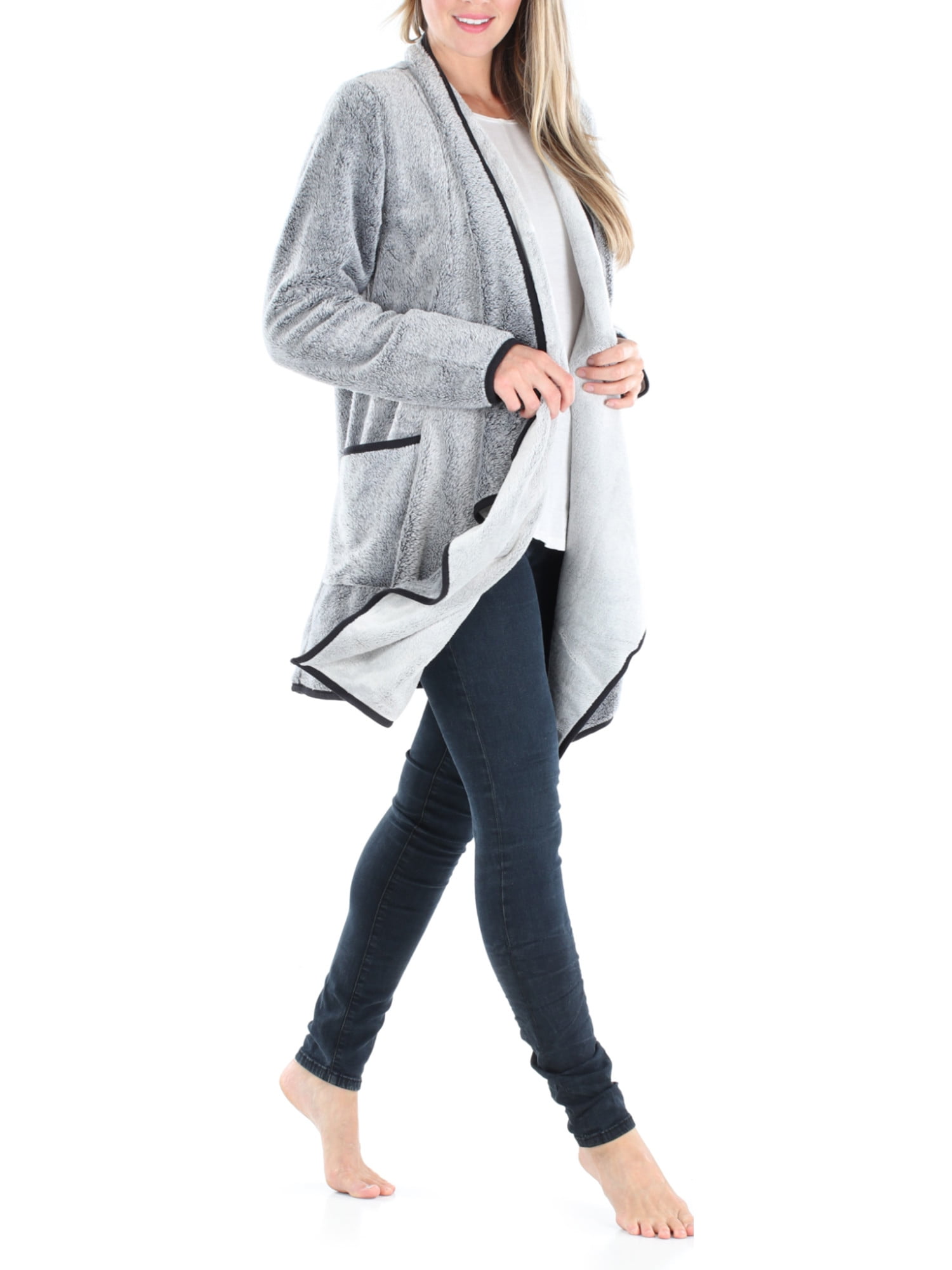 Sleepyheads Pajama Women s Fleece Long Sleeve Wrap Robe Cardigan