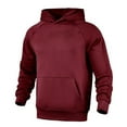 thumbnail image 4 of Dpytoraw Mens Autumn And Winter Letter Oversize Loose Hooded Pullover Sweater Top Blouse Coat, 4 of 5