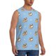 thumbnail image 2 of Fotbe Cute Cartoon Corgi Men's Camiseta sin Mangas Estampada para Hombres, Playera Casual para Gimnasio, Entrenamiento, Playa-Large, 2 of 7