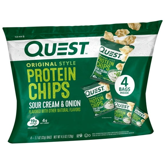 Quest Nutrition Protein Chips - Sour Cream Onion - 4pk