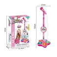 thumbnail image 2 of Usbinx Life Microphone with Adjustable Stand Karaoke Toy Light Up Music Party Mic with Phone Connector for Children 21.5x6x33cm, 2 of 6
