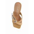 thumbnail image 6 of London Rag Nimaya Braided Criss-Cross Strap Womens Sandals, 6 of 9