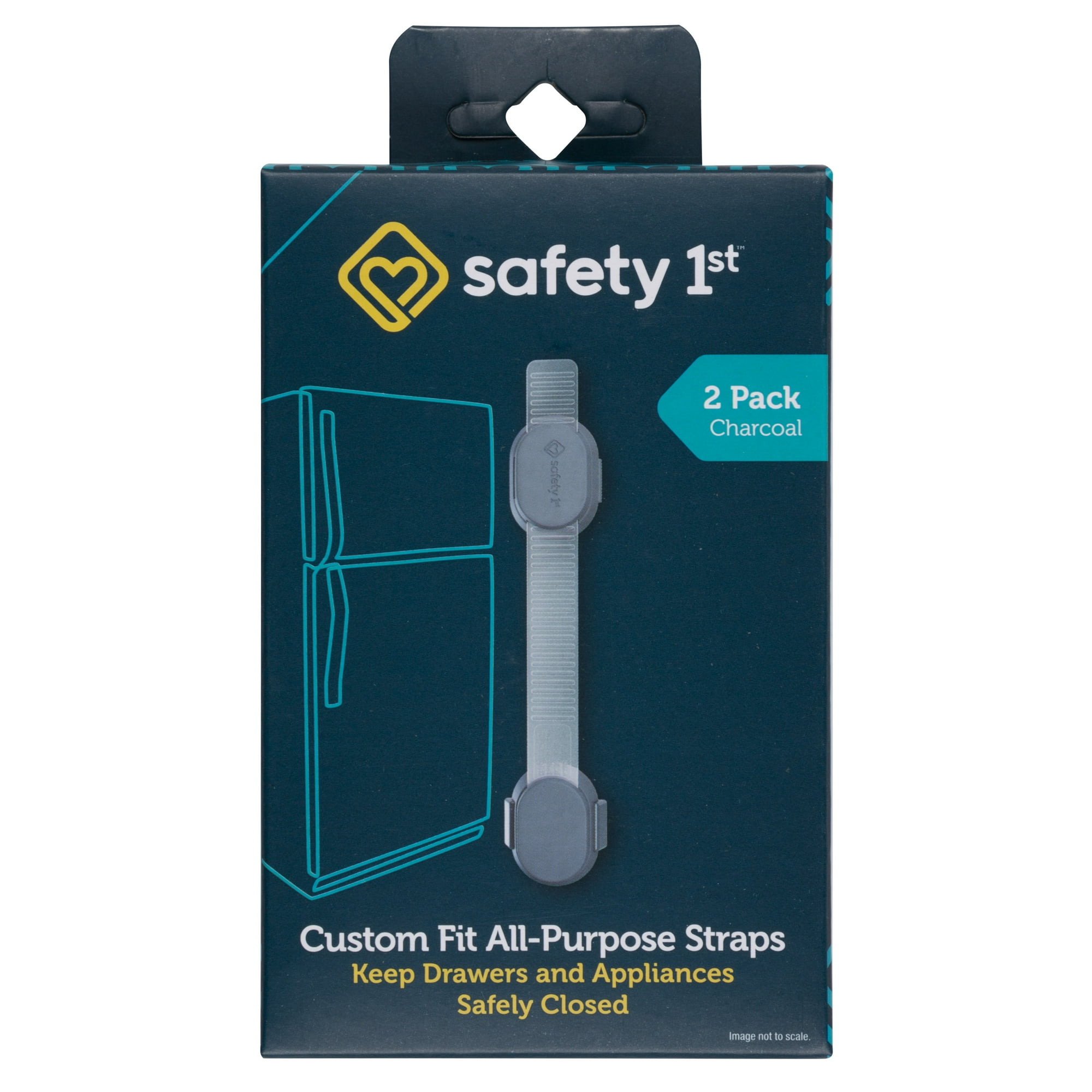 Safety 1st Custom Fit All Purpose Strap (2pk), Decor, Charcoal, Toddler