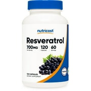 Nutricost Resveratrol 700mg, 120 Capsules - Gluten Free, Non-GMO, Vegan