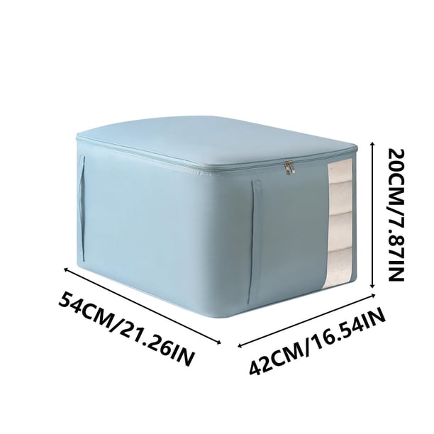 Bolsa de almacenamiento de plumón para edredón | Bolsa de compresión resistente para edredón, ropa de cama, ropa | Organizador impermeable, plegable y reutilizable | Apertura completa con cremallera