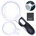 thumbnail image 1 of Magnifying Glass with LED Lights & 10X+5X Illuminated 2 Lens Set, 1 of 8
