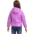 thumbnail image 3 of renvena Boys Girls Hooded Winter Puffer Jackets Lightweight Windproof Down Coat Warm Quilted Padded Outwear 3-16 Purple 9-10, 3 of 7