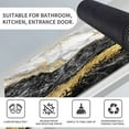 thumbnail image 5 of Earth Bath Mat,Black White Gray Gold Marble Non-Slip Volume Super Absorbent Fast Drying for Bathroom Kitchen Door mat,Eco-Friendly Easy to Clean 16×24Inch (40 * 60cm), 5 of 6